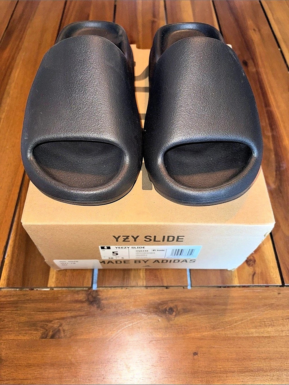 Adidas Yeezy Slide Black Slides US 5 New